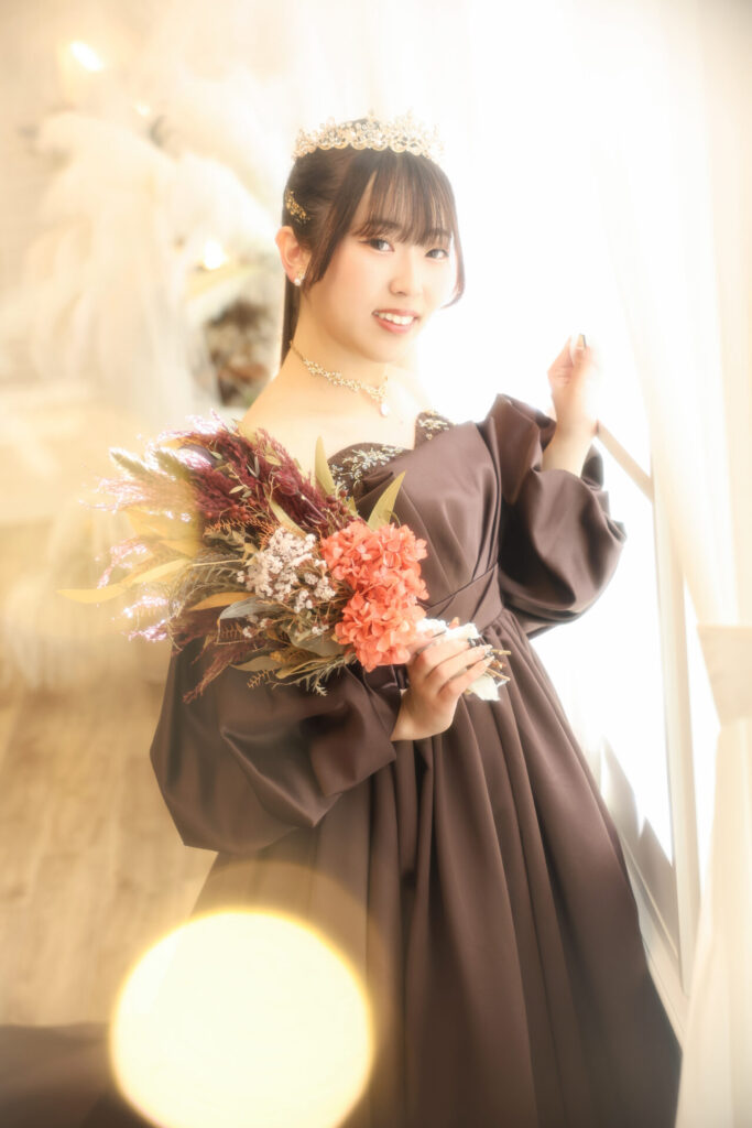 振袖富山　前撮り　成人式　ハレの日　ドレス