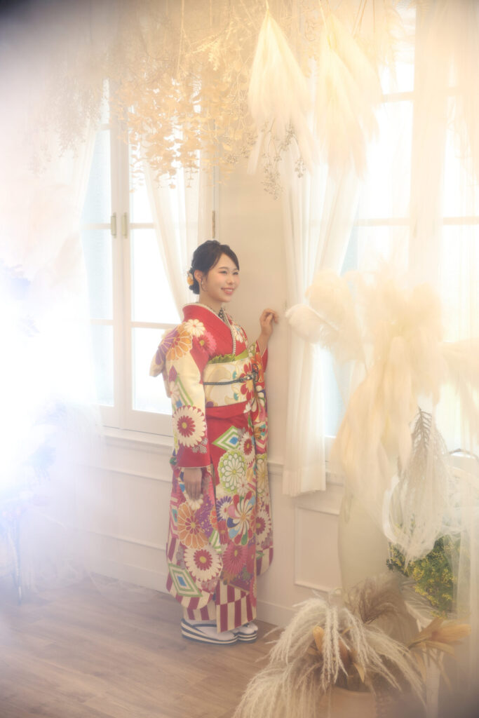 振袖富山　前撮り　成人式　ハレの日　古典柄　ヘアアレンジ